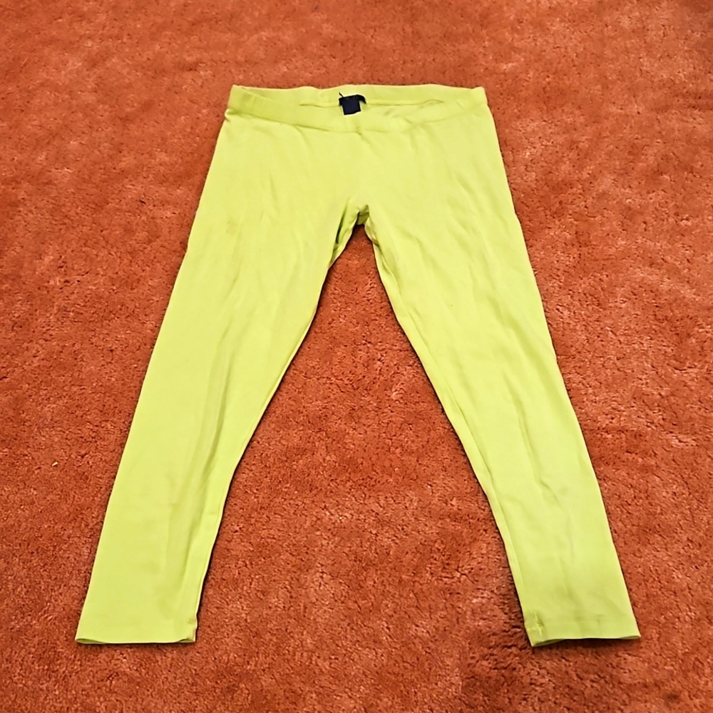 Neon Green Size S Mid-Calf Leggings